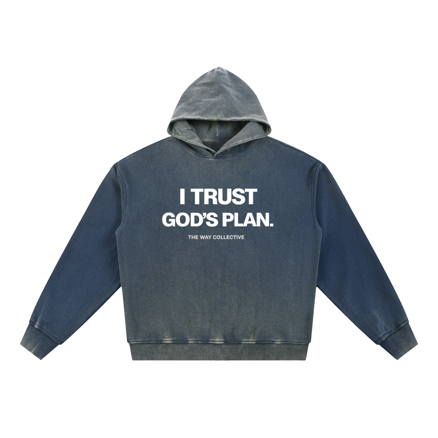 Vintage Washed Gradient Fleece Hoodie