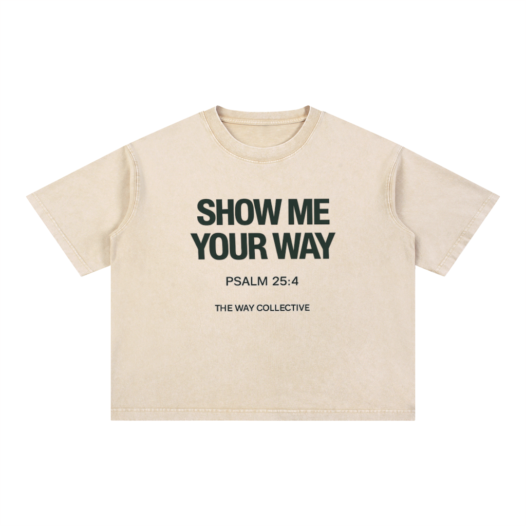 Mineral Wash Boxy Cotton T-Shirt