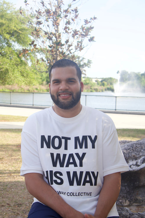 Not My Way His Way Boxy Tee (White)