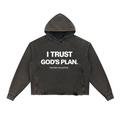 Vintage Washed Frayed-Hem Hoodie