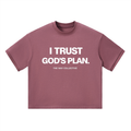 I Trust God Boxy Tee (Pink)