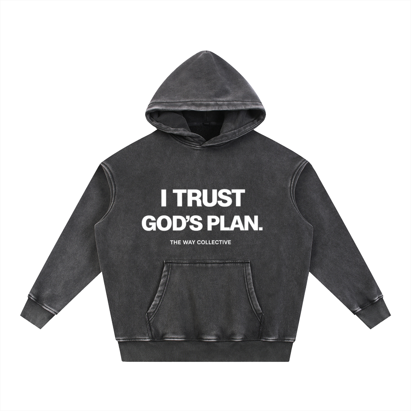 Snow Wash Fleece Oversize Hoodie